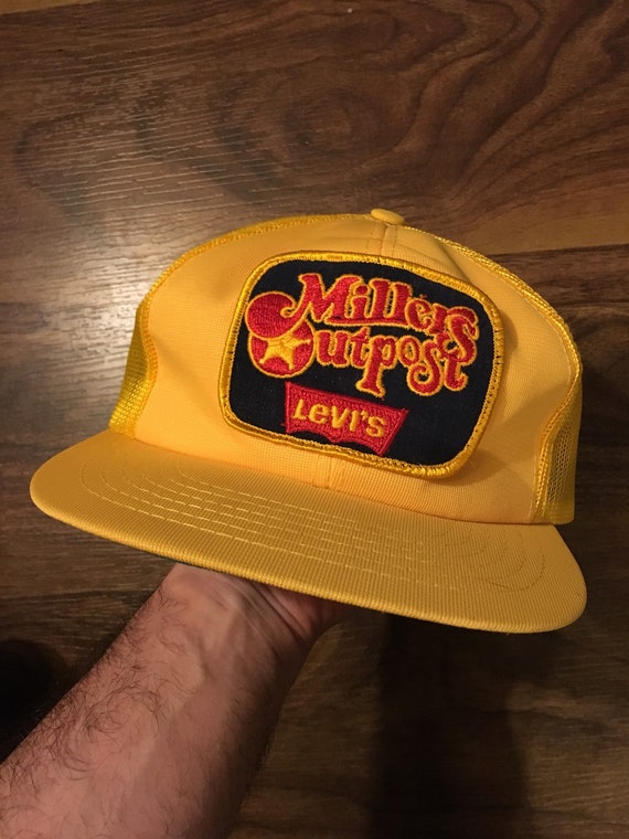 Vintage Levis Millers Outpost Trucker Hat - Etsy