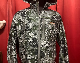 SITKA Jetstream Jacket Y2K Optifade Camouflage Hunting Coat Outerwear Grail