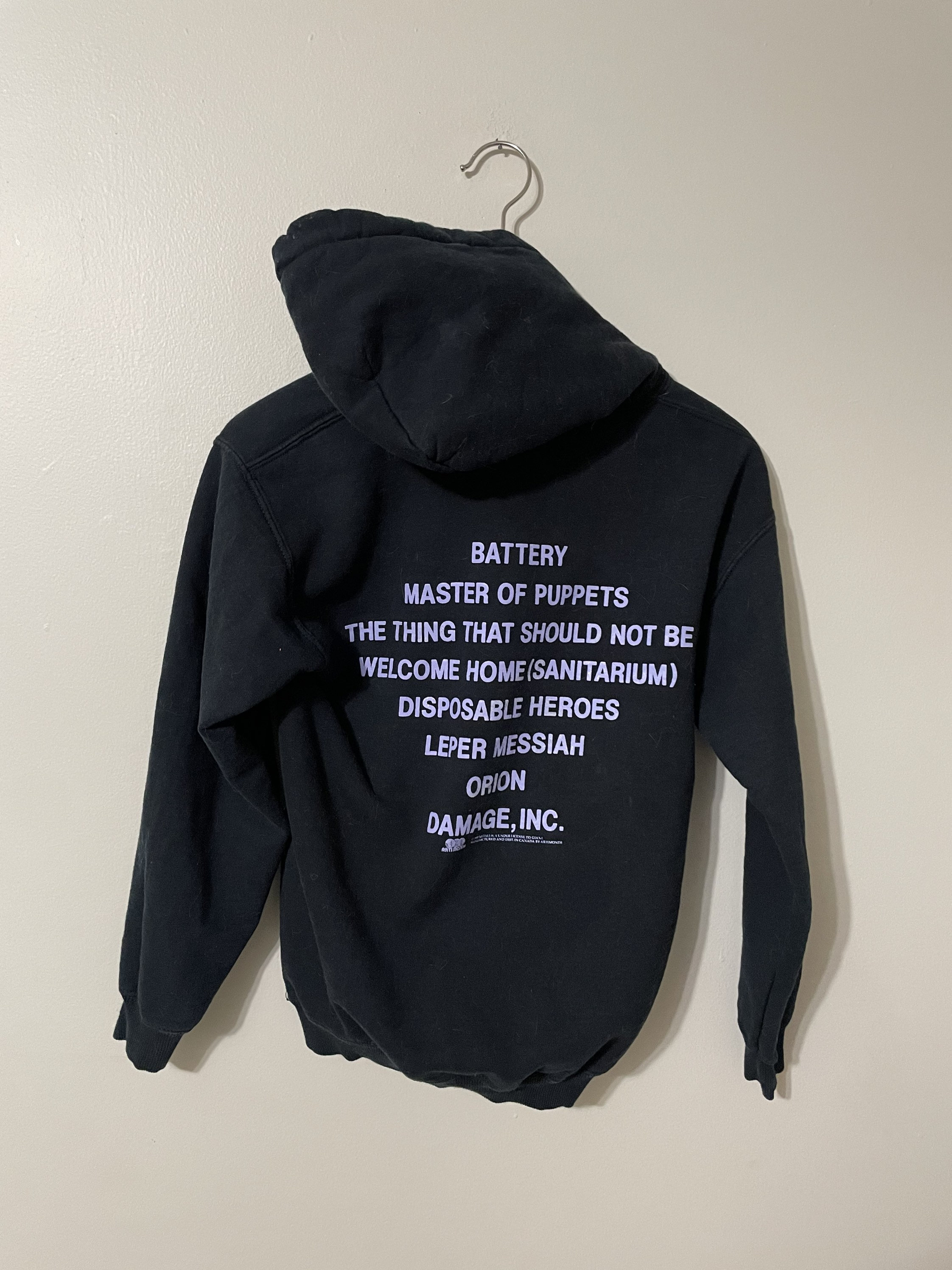 Vintage Metallica Hoodie 90s Master of Puppets Band Tee Grail - Etsy