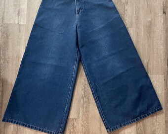 Vintage Snake Eyes Jeans Super Wide Leg Rave Pants 90s