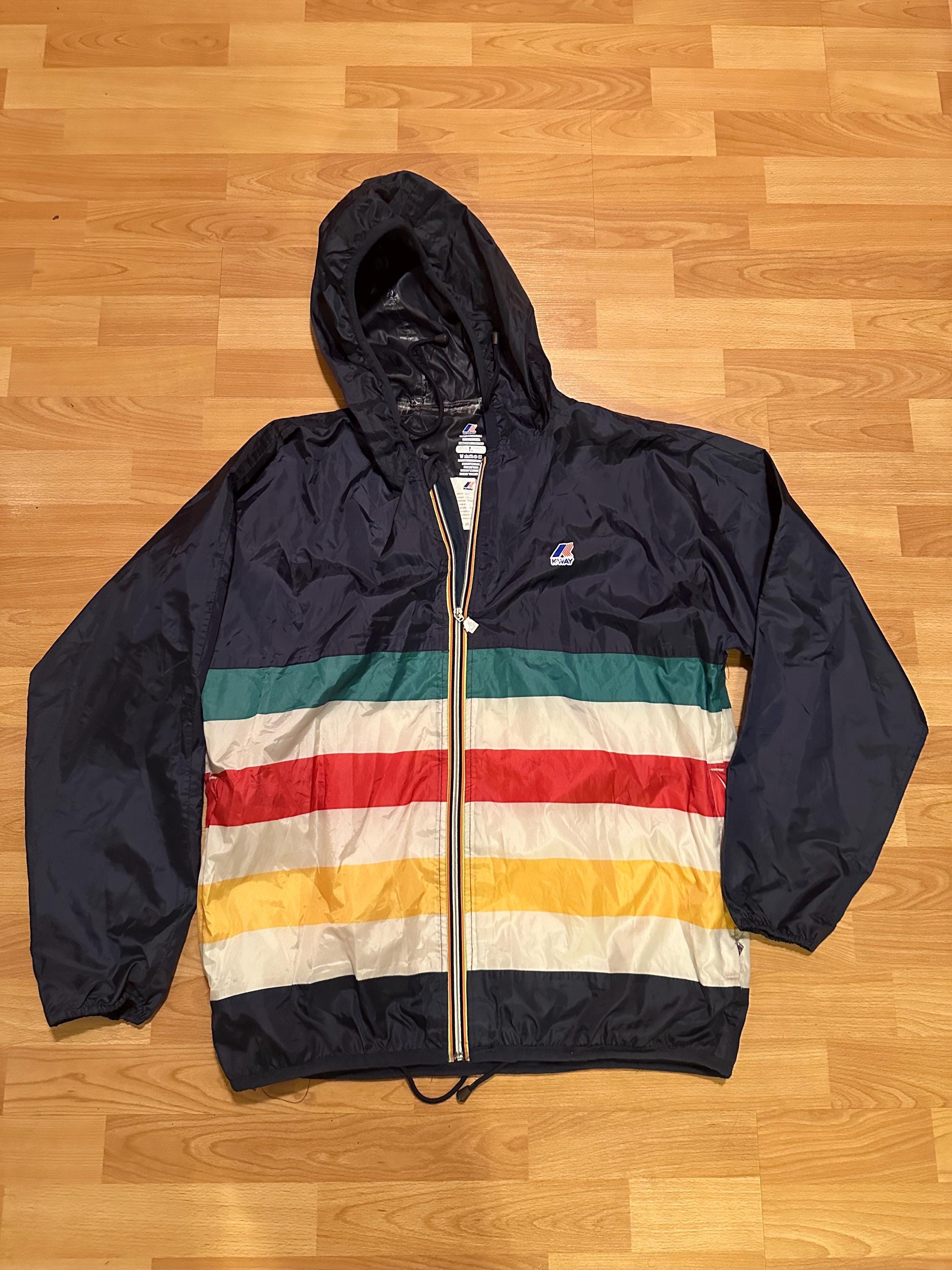 【BAON】[unisex] Anaku Two-Way Stripe Knit Hood Zip-Up Zip Up Hoodies - Grunge Y2K Graphic Prints - Alt Fashion