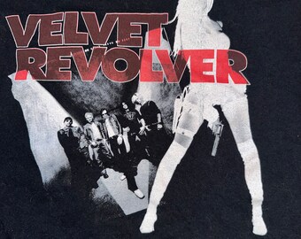 Vintage Velvet Revolver Tshirt Y2K Concert Tour Band Tee