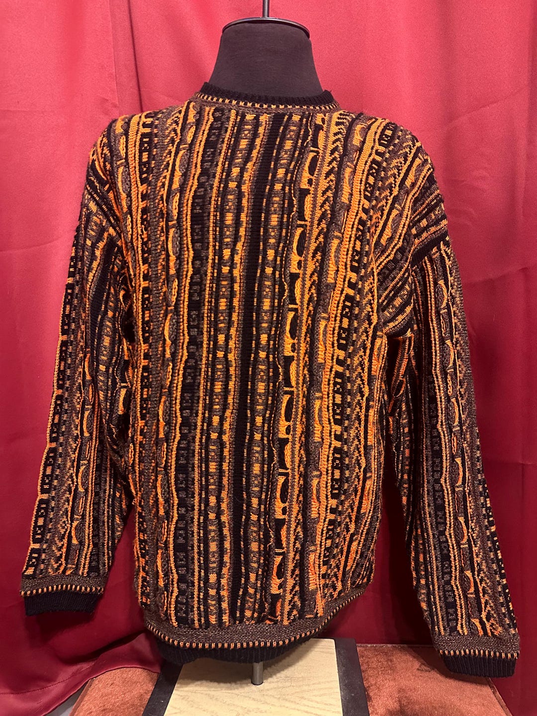 Vintage Lavane Sweater Coogi Style Textile 90s Grail Halloween Lovers Etsy UK