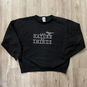 Vintage The Nature Of Things Crewneck Sweatshirt 90s TV Show Grail David Suzuki