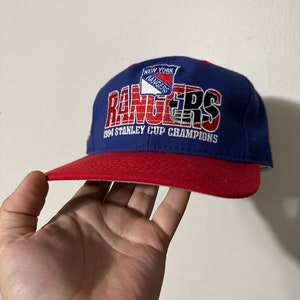 Vintage New York Rangers Hat 90s NHL Stanley Cup Champions SnapBack