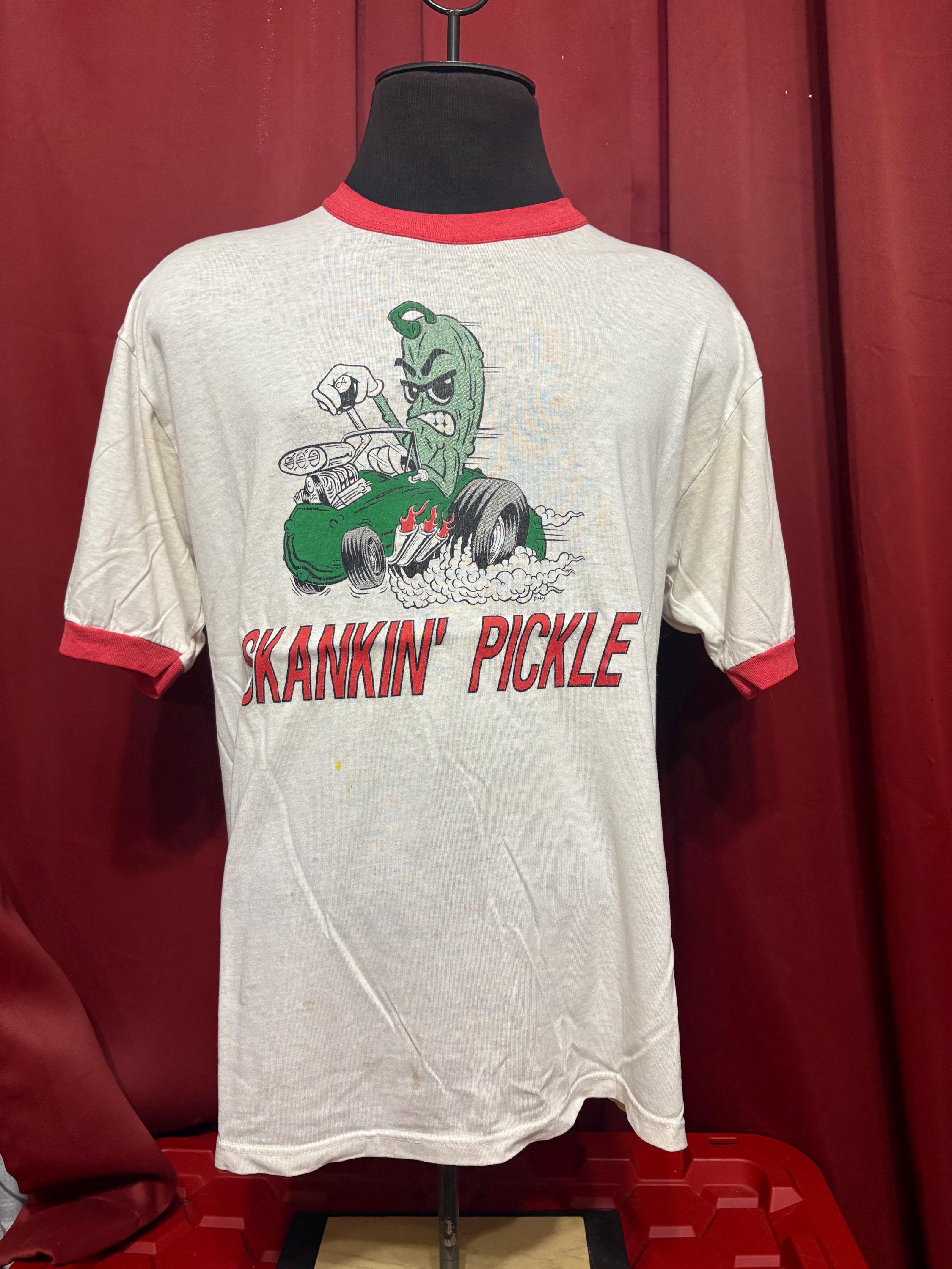 Vintage Skankin' Pickle Tshirt 90's Punk Ska Band Tee Ringer Tee
