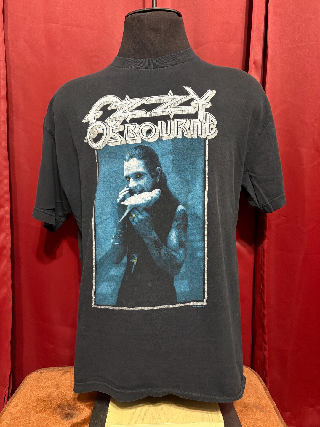 Vintage Ozzy Osbourne Tshirt 90's Band Tee Grail the Bloody Last