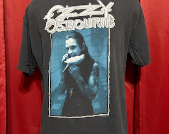 Vintage 90's Blizzard of Ozz Ozzy Ozbourne Band Graphic T Shirt