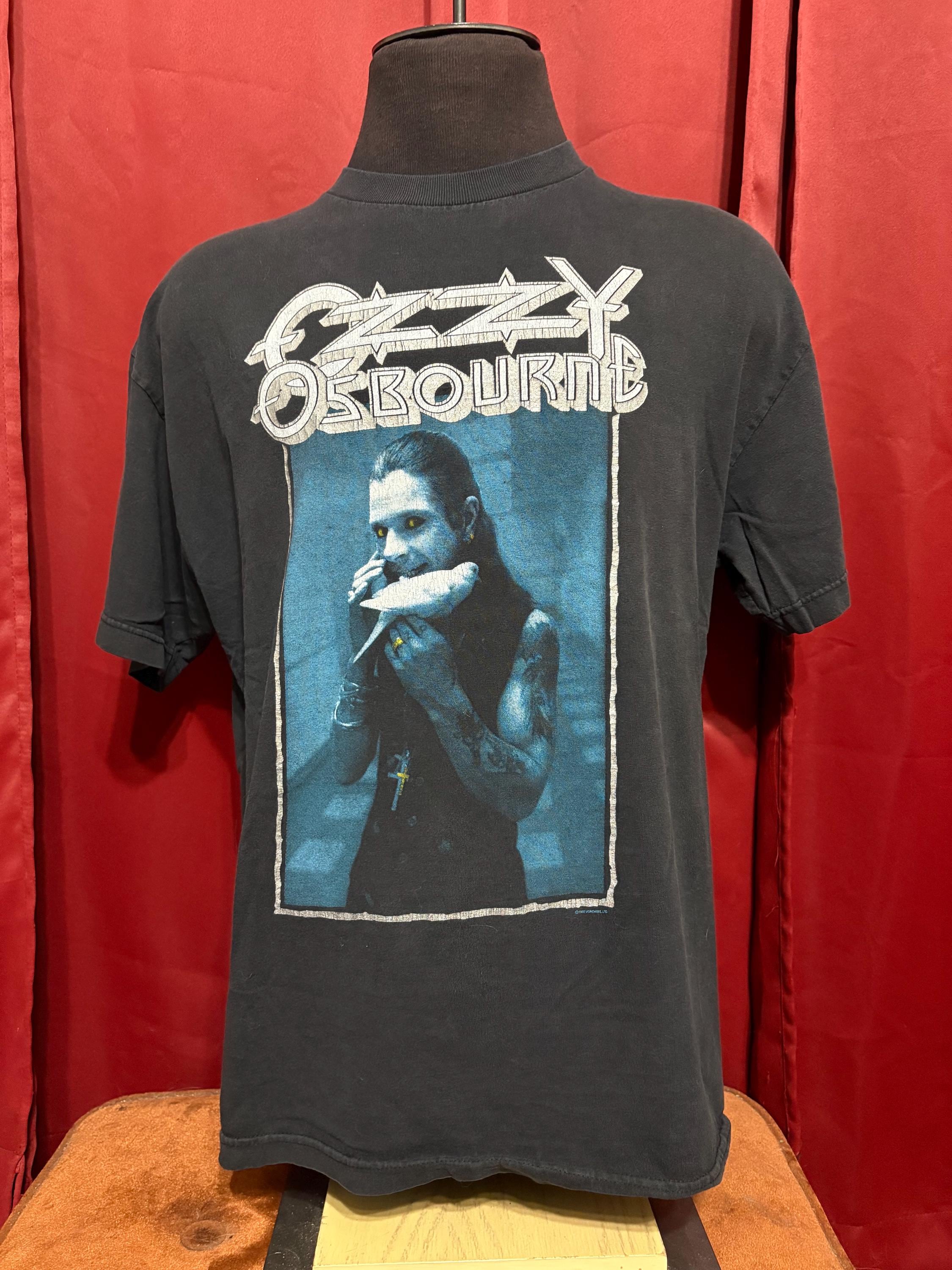 Vintage Ozzy Osbourne Tshirt 90's Band Tee Grail the Bloody Last