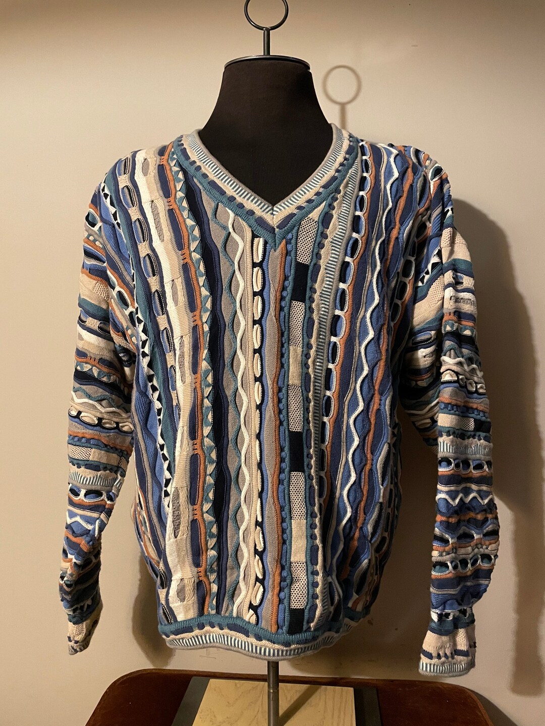 Vintage Tosani Sweater Coogi Style Textile Grail - Etsy Canada