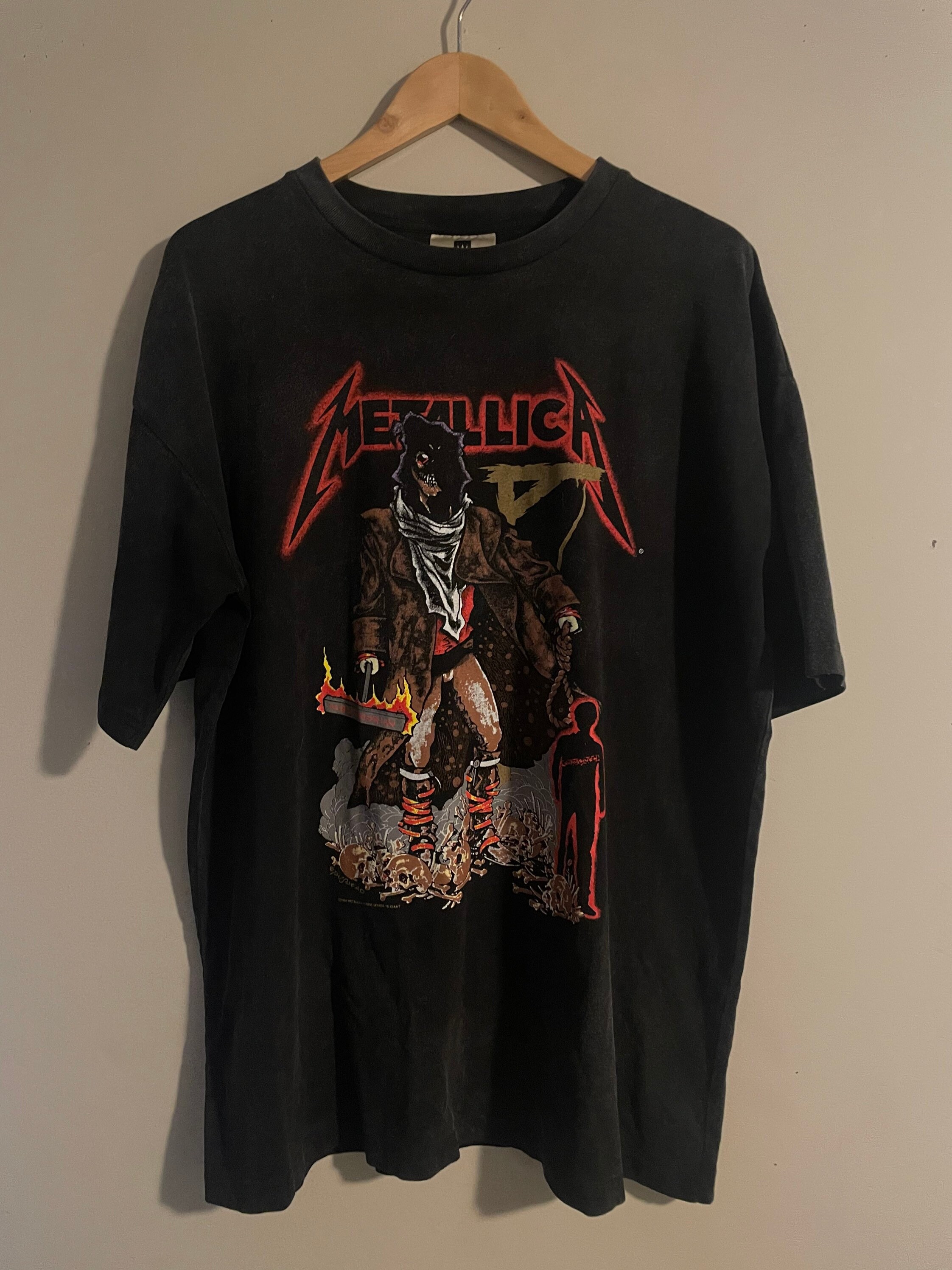 90s metallica pushead unforgiven バンドtシャツ