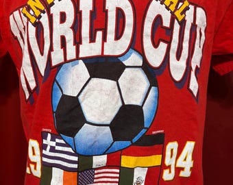 Vintage World Cup Soccer Tshirt 90's Football Sportswear - Etsy Israel