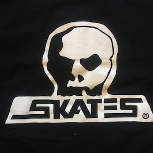 Vintage Skull Skates Henley Shirt Rare Skateboard Y2k Streetwear Big Logo Grail