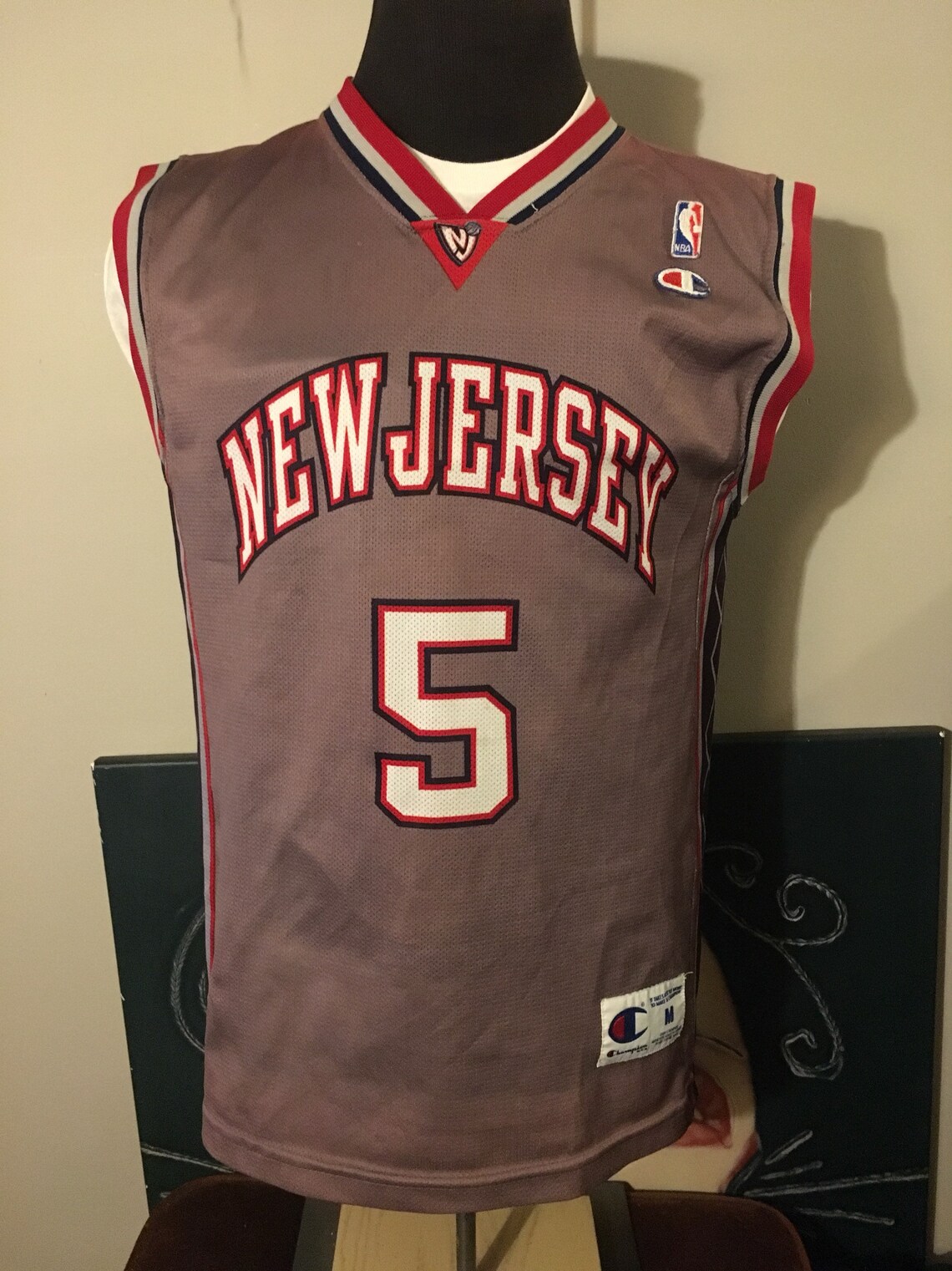 Jason Kidd New Jersey Nets Alternate Champion Jersey Etsy