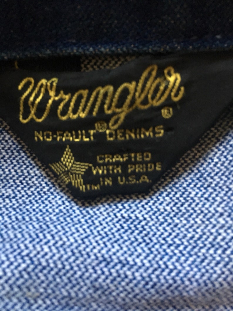 Wrangler No Fault Denim Jacket 1970s Vintage Jean Jacket - Etsy Canada