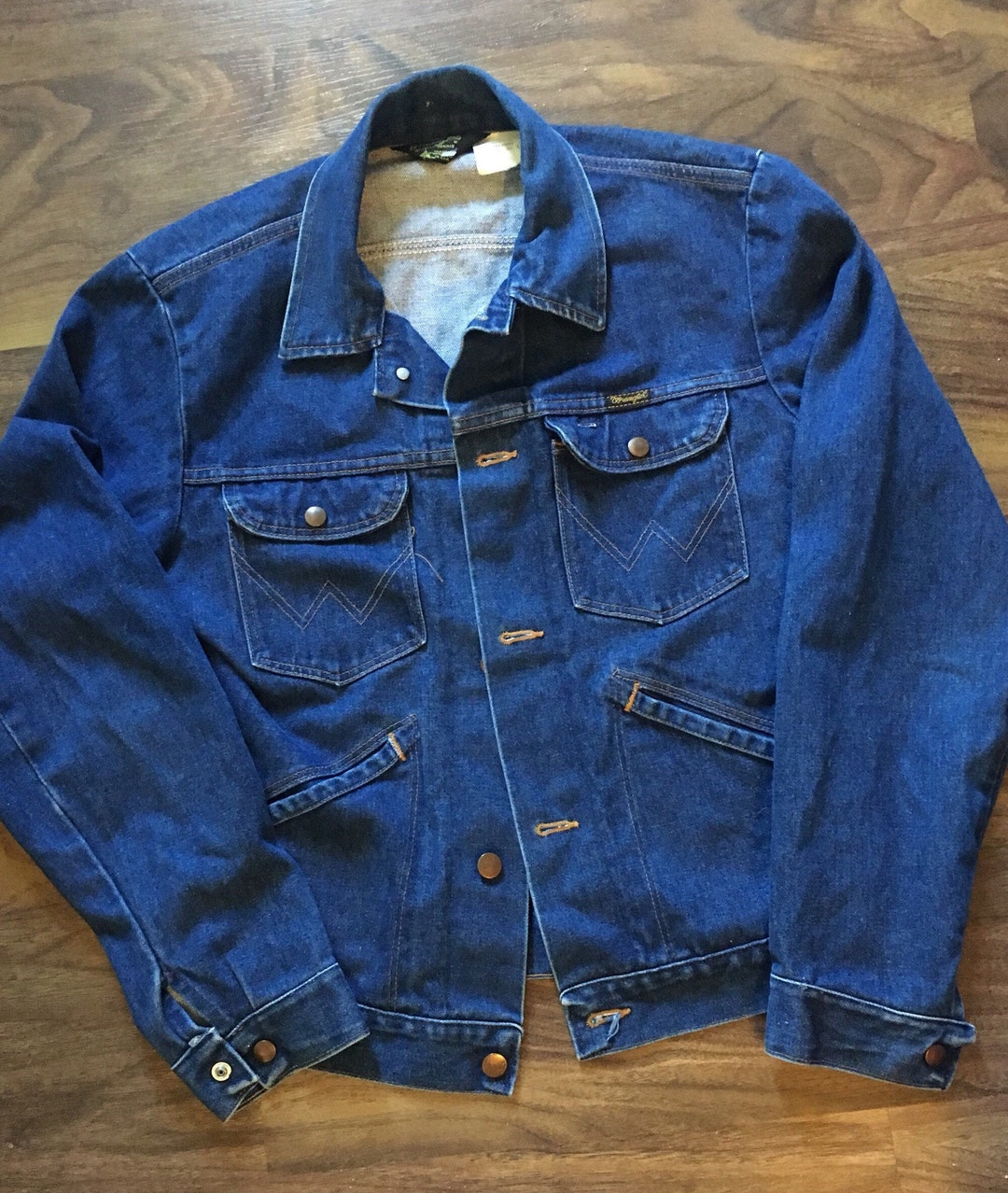 Wrangler No Fault Denim Jacket 1970s Vintage Jean Jacket - Etsy
