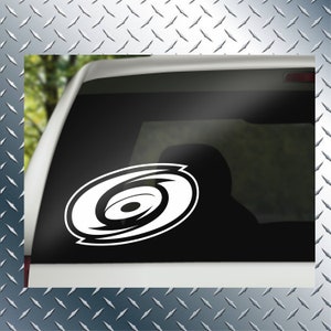 Hurricanes Car Decal, Canes Decal, Hockey Decal, Vehicle Window Decal