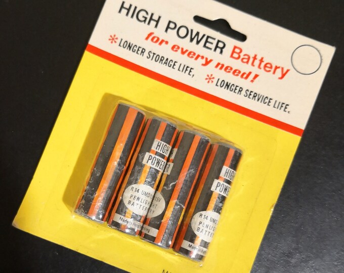 Vintage Eveready Battery 2 Cells as One Dated Expire April 1951 C Size