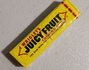 Vintage 1950s Wrigley&#39;s Juicy Fruit Chewing Gum Original Sealed NOS Rare -- 426A