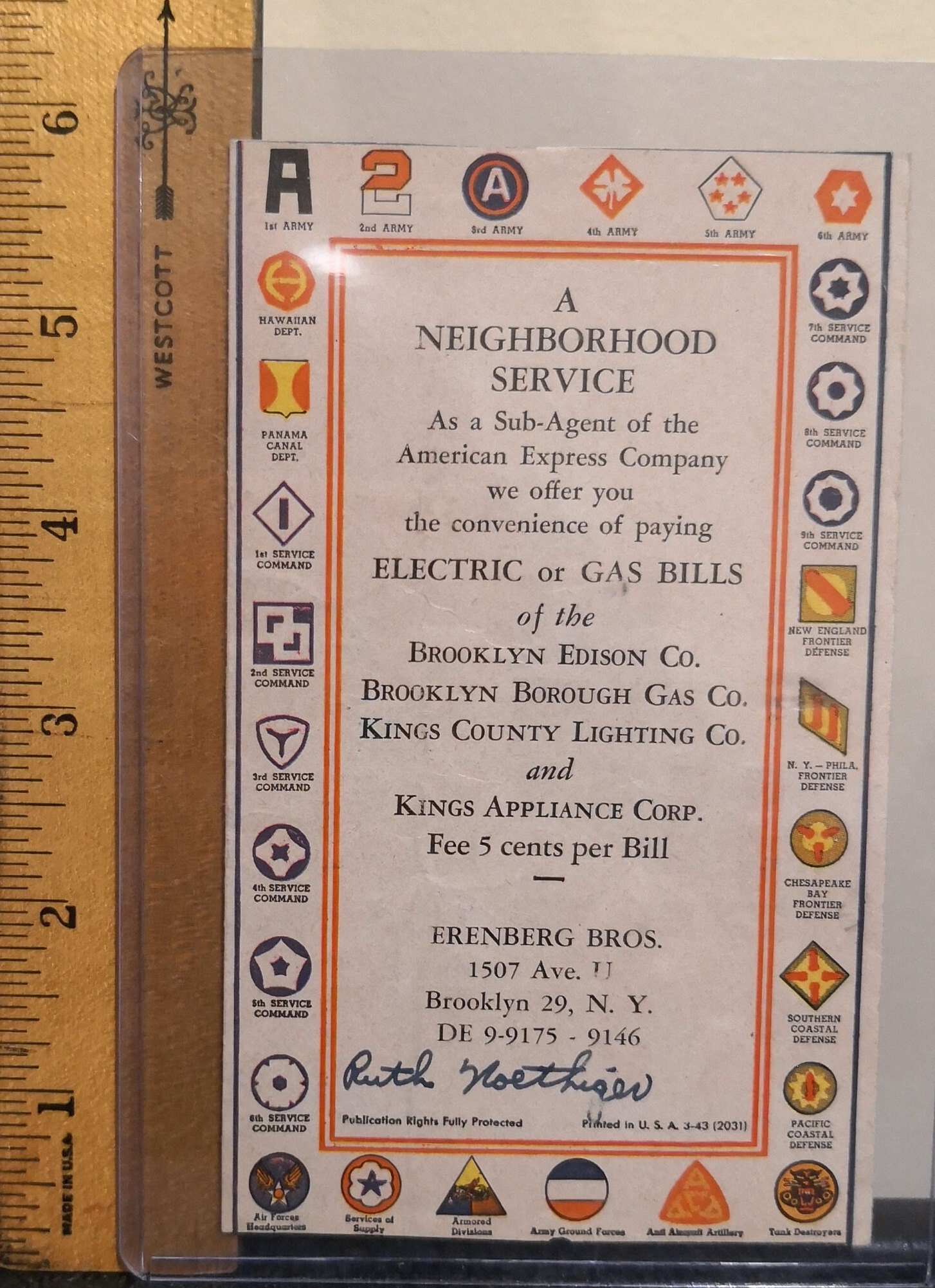 WWII Army Navy Marine Corps Insignia Reference Flyer -- 662A - Etsy