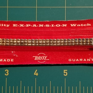 Vintage 1960s Brite Lady Expansion Gold Filled Watch Band NOS