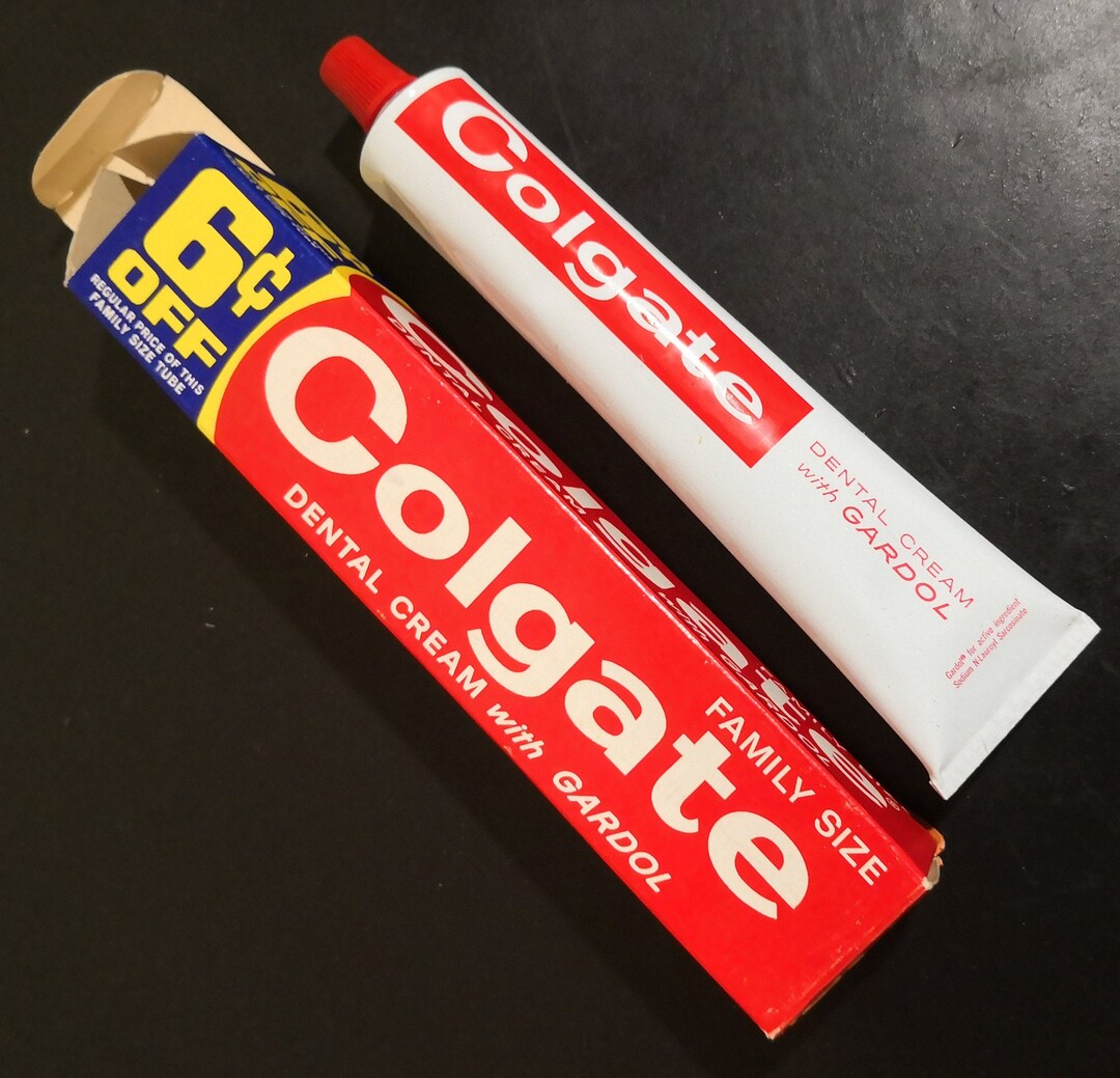Vintage 1950s Colgate Dental Cream With Gardol NIB Rare -- 327A - Etsy