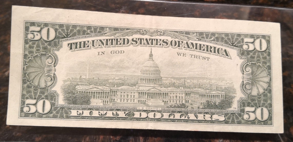 1985 50 Bill Error Misaligned Face Printing - Etsy