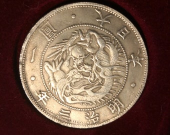 Collectible Japan 1870 Silver Yen  - EXTREMELY RARE