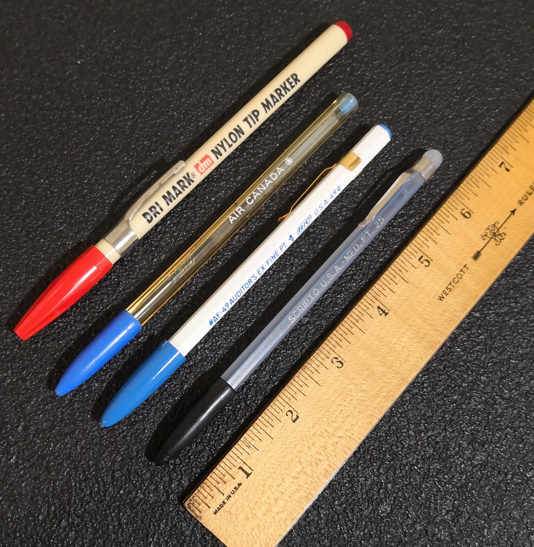 Vintage Lot of 4 Ball Pen - Bic Auditors' Air Canada