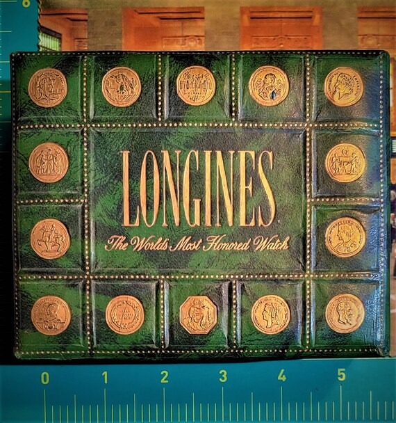 Vintage Green Longines Wooden watch box Rare - image 2