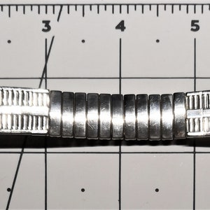 Vintage 1960s Scott Made in Hong Kong 18mm lugs Curve end Expansion Stainless Steel Watch Band Rare