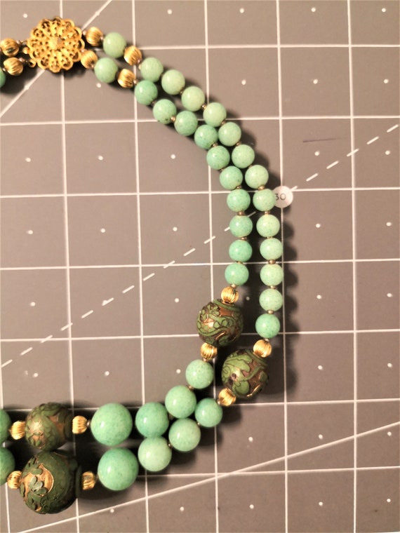 Vintage 1930s Estate found Very Beautiful Jade be… - image 7