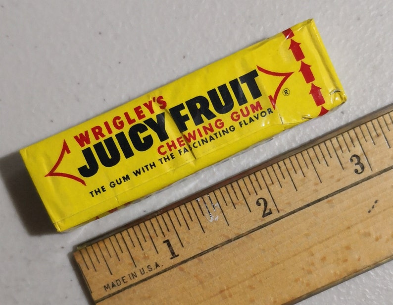 Vintage 1950s Wrigley's Juicy Fruit Chewing Gum Original Sealed NOS