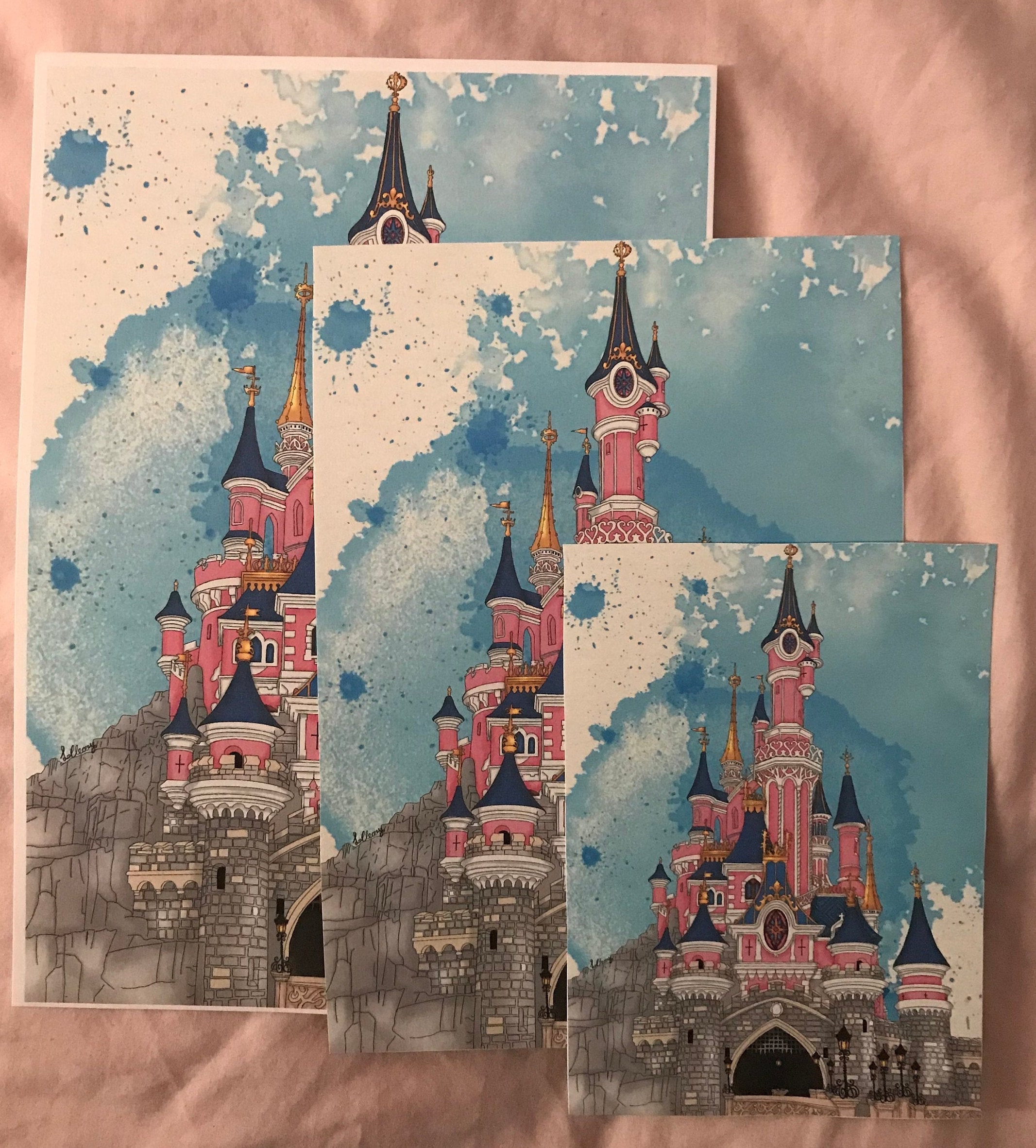 ディズニーランド 眠れる森の美女の城 ディズニーアートイラスト