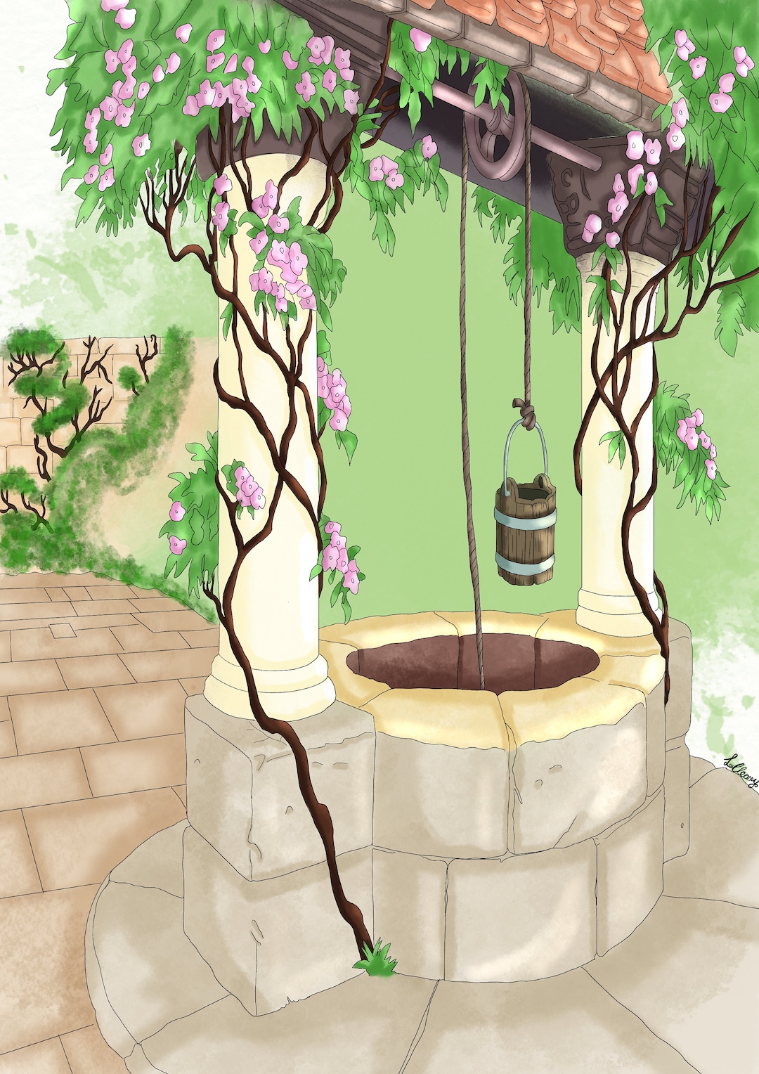 ディズニー 白雪姫と7人の小人 白雪姫の願いの井戸 ディズニーアート