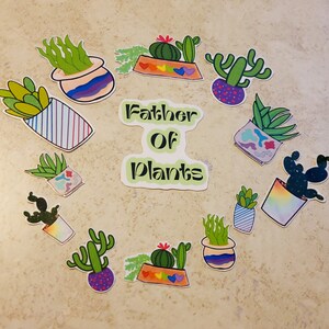 Father of Plants Themed Sticker Pack