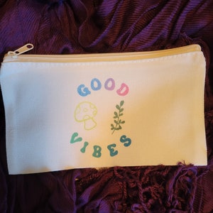 Small Canvas Bag- &quot;Good Vibes&quot;