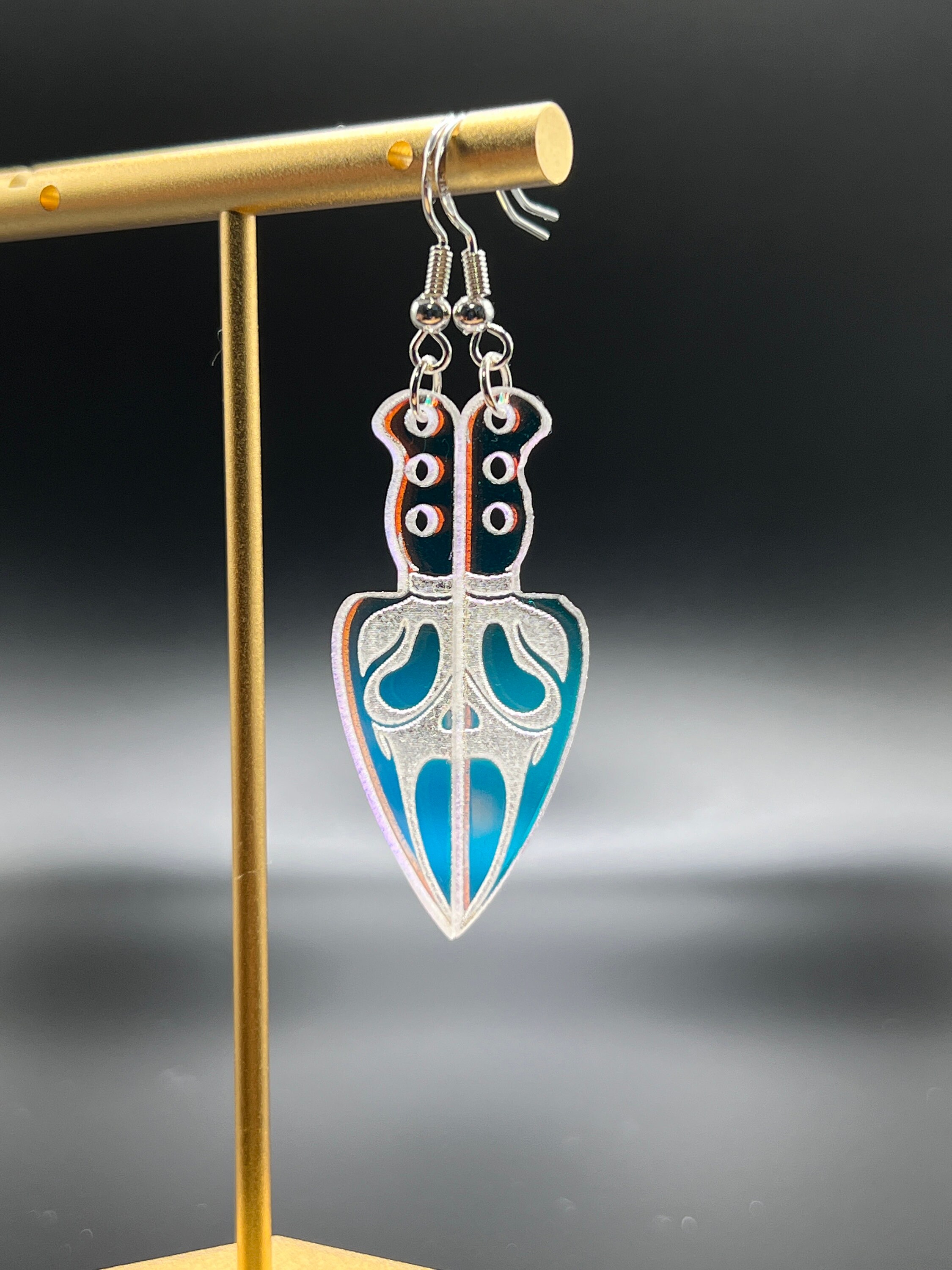 FAADBUK Horror Fantasy Film Face Earrings - Halloween Earrings For Women, Stainless Steel & Polymer Clay