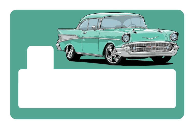 57 Chevy Credit Card Skins