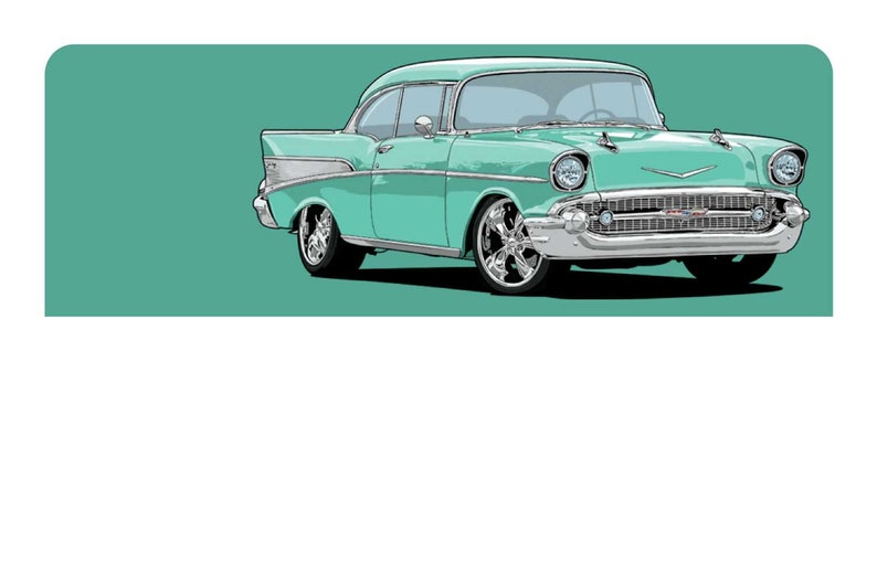 57 Chevy Credit Card Skins