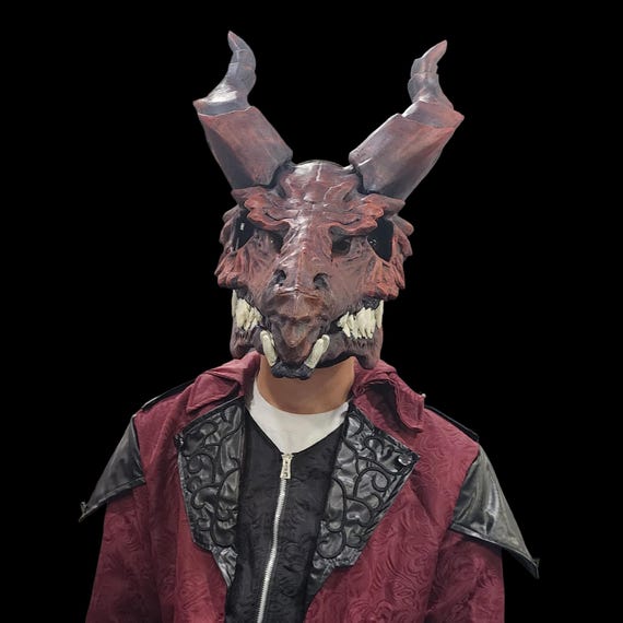 Dragon Skull Mask With Articulated Jaw - Etsy