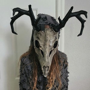 Tiny Wendigo Mask Wicked Horns