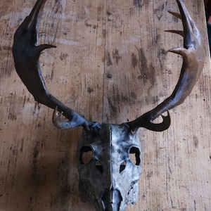 Wendigo Mask with Elk Horns