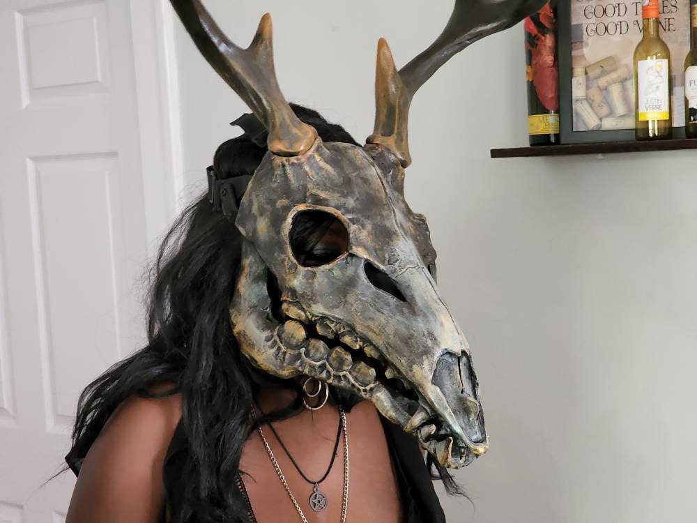 Deer Skull Mask - Etsy New Zealand Deer Skull Mask - Etsy New Zealand