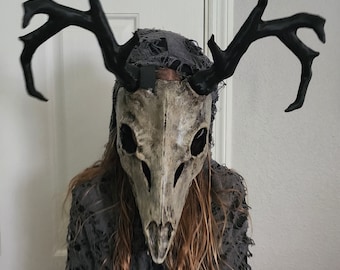Wendigo Mask Wicked Horns