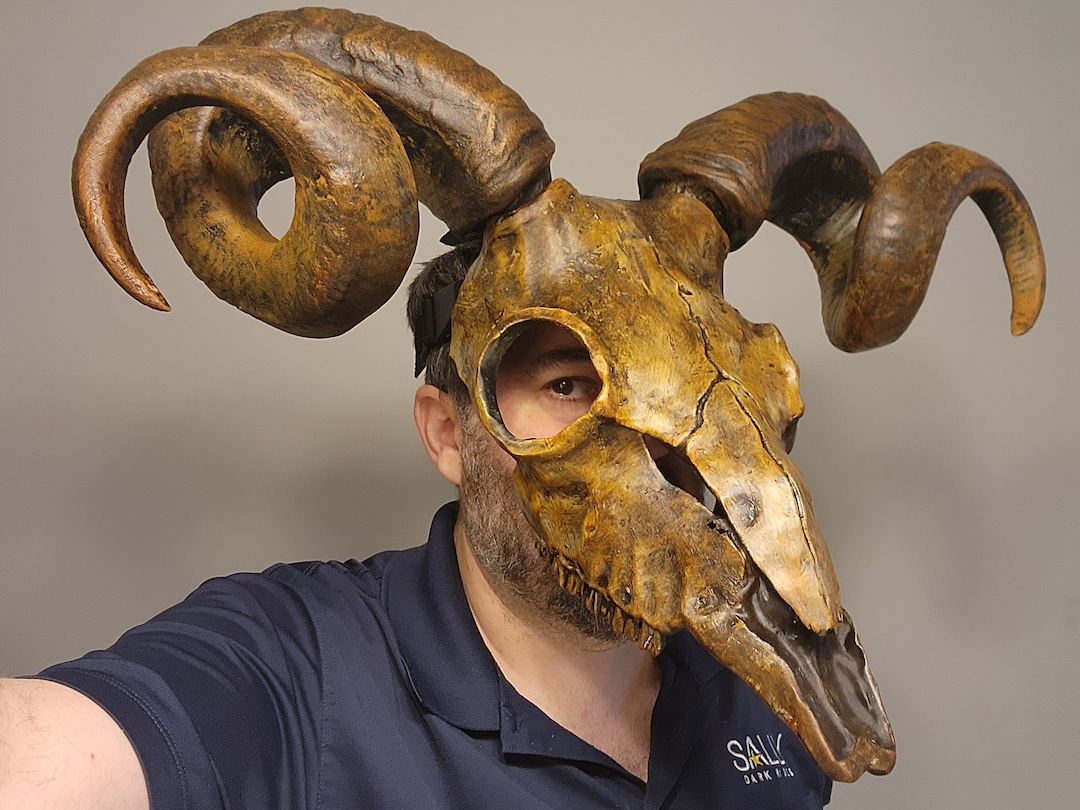 Ram Skull Mask Etsy