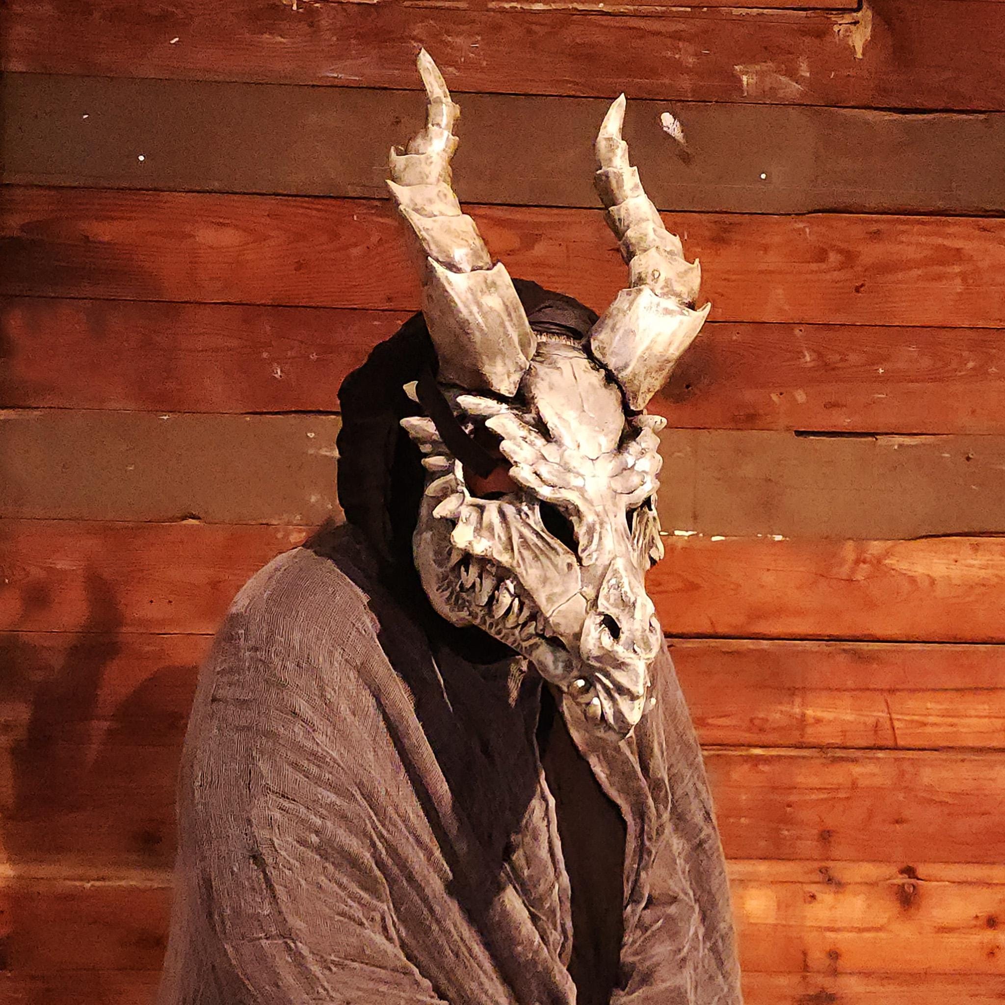 【貴重】MASCHERA DRAGONHEADS DRAGONTAILS Horror Dragon Mask Dragon Masquerade Mask Mask Masquerade
