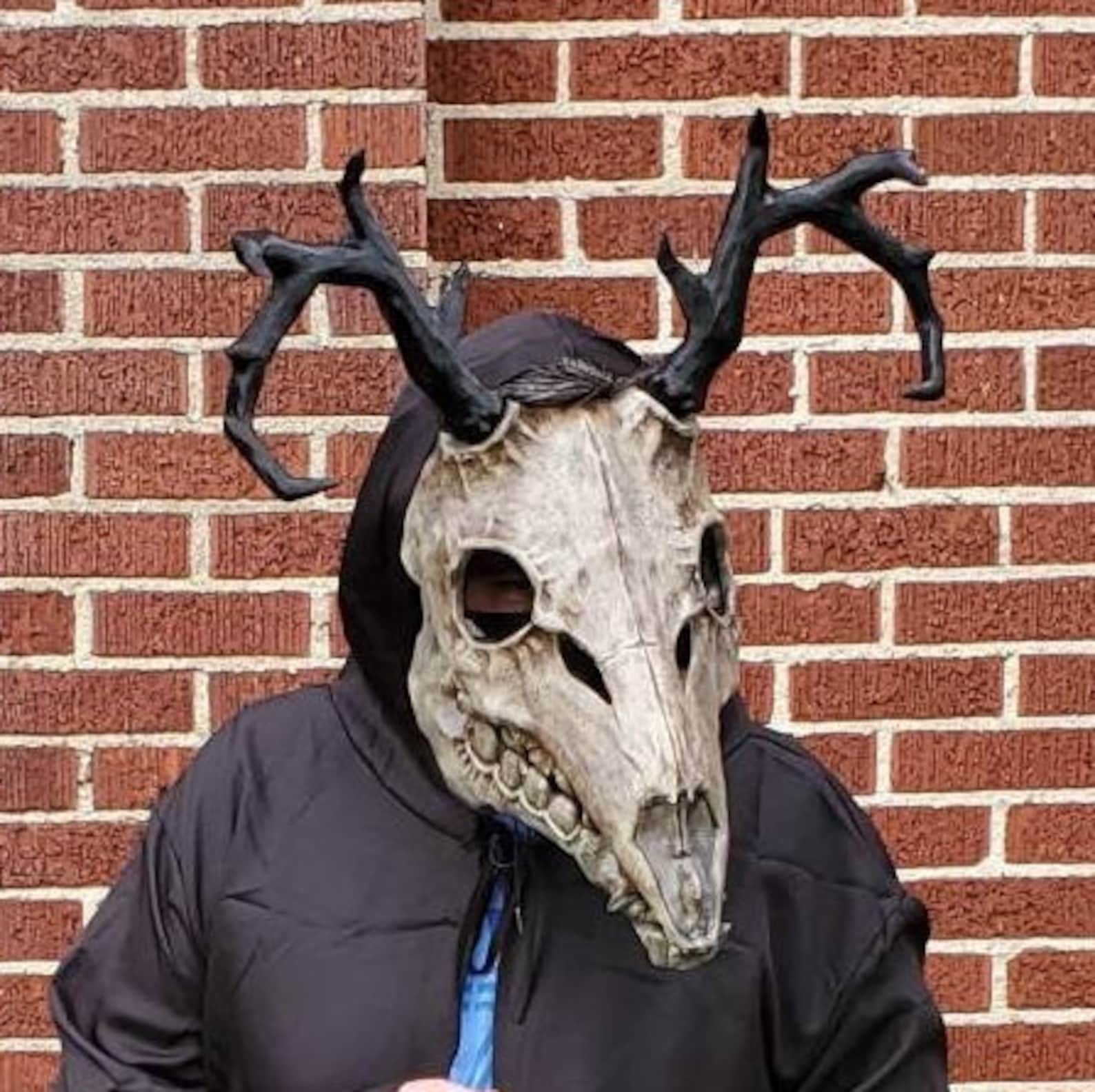 Wendigo Mask Wicked Horns - Etsy