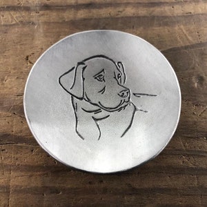 Pewter Labrador Retreiver Trinket Dish
