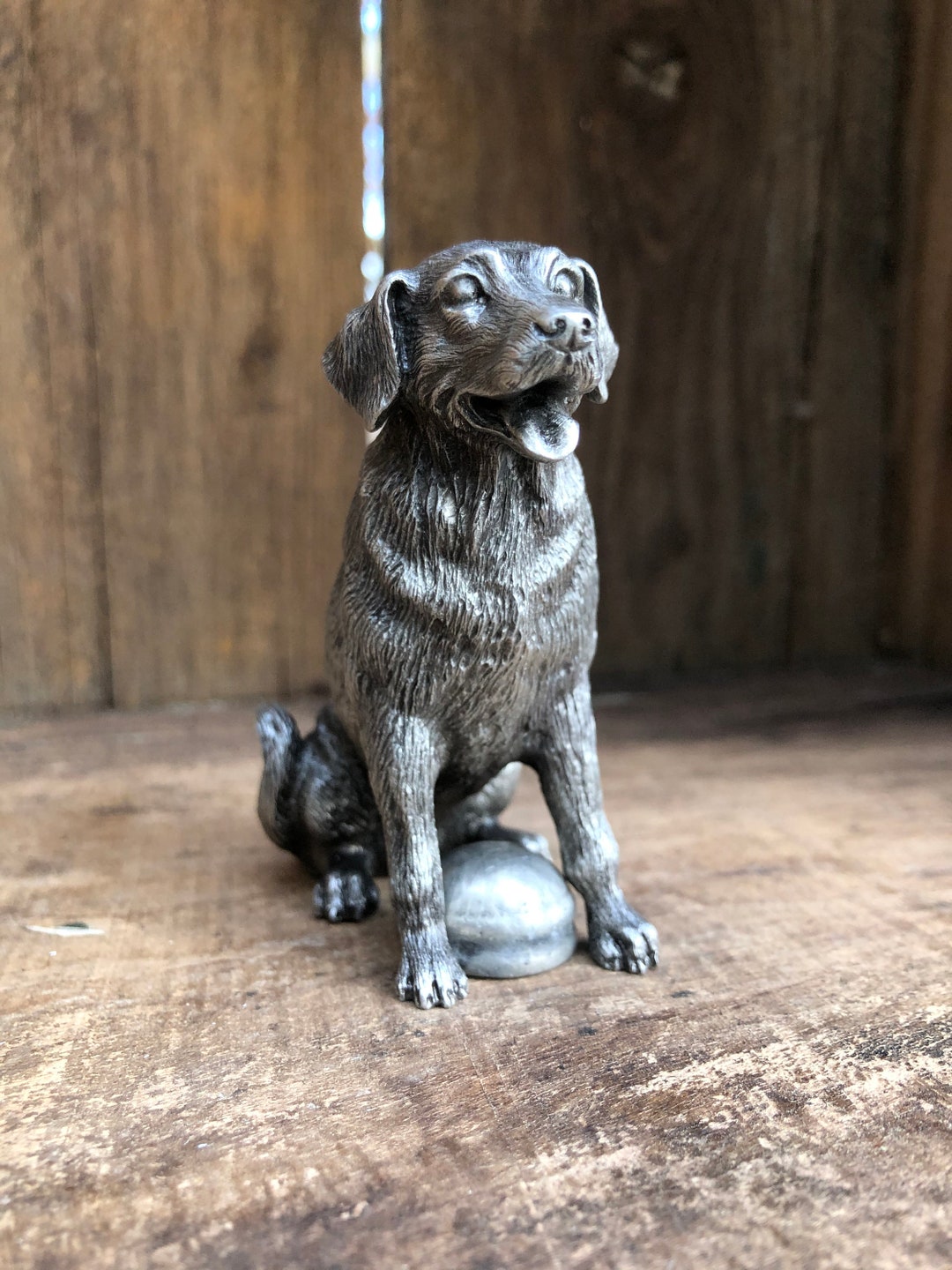 Pewter English Labrador Hood Ornament Etsy